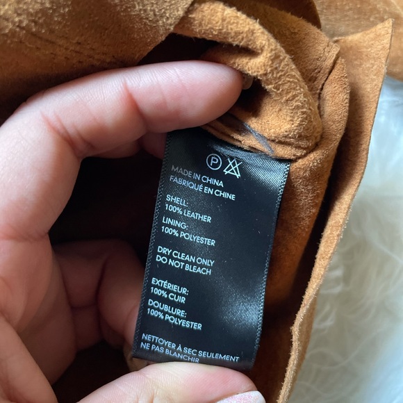 Urban Outfitters Suede Gas Jacket Tan Size Small - Picture 3 of 7